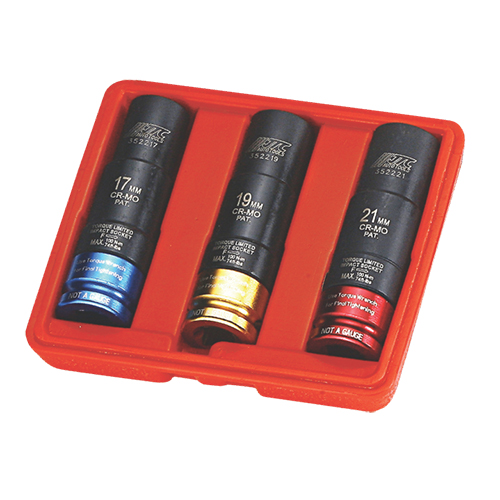 JTC- 3522 Bộ đầu khẩu tháo Bu lông bánh xe 3 chi tiết