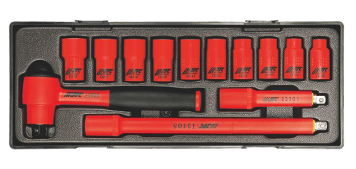 JTC-K9131 Bộ khẩu có tay siết 3/8" cách điện 1000V 13 chi tiết