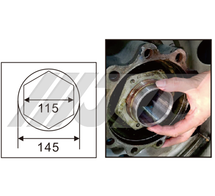 Khẩu tháo mở trục bánh sau(115 mm)-cho ISUZU JTC-7898