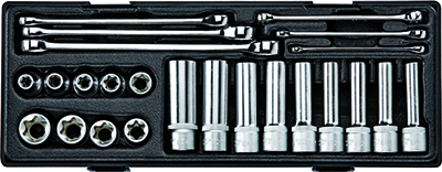 BỘ KHẨU SAO ĐA NĂNG 1/2"DR. 24 PCS