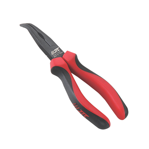 TWIN-COLOR BENT LONG NOSE PLIER 8" JTC-34248